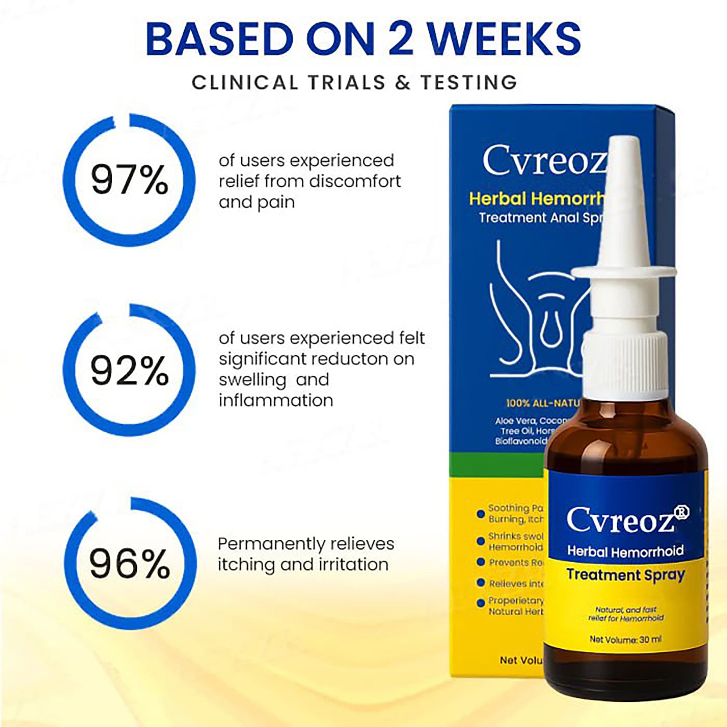 đ„LIMITED DEAL: 70% OFFđ„CvreozÂź Herbal Hemorrhoid Treatment Anal Spray