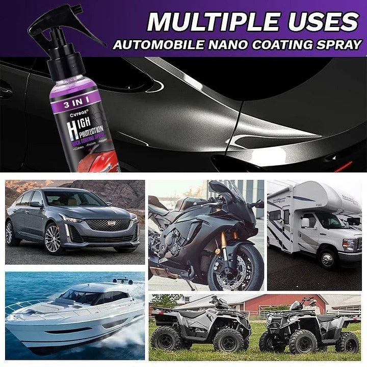 ⏰Last Day Promotion: 80% OFF🔥 3-in-1 Super Gloss & Protection Car Coating Spray