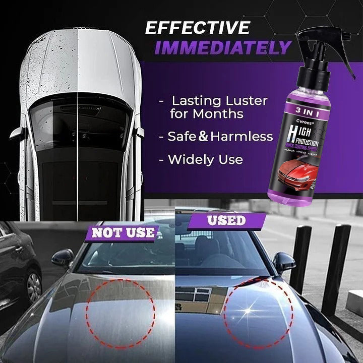 ⏰Last Day Promotion: 80% OFF🔥 3-in-1 Super Gloss & Protection Car Coating Spray