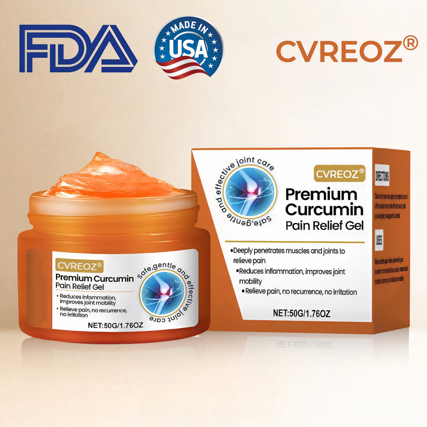 đ„Last Deal: 60% Offđ„ CVREOZÂź Premium Curcumin Pain Relief Gel