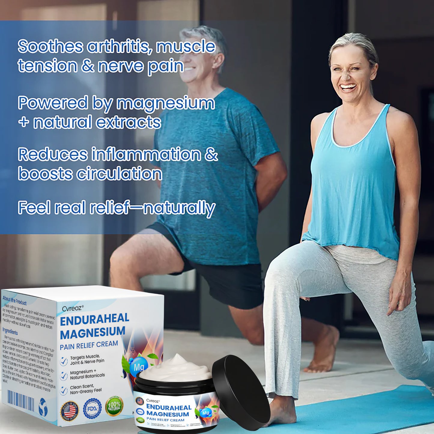 Cvreoz® EnduraHeal Magnesium Pain Relief Cream