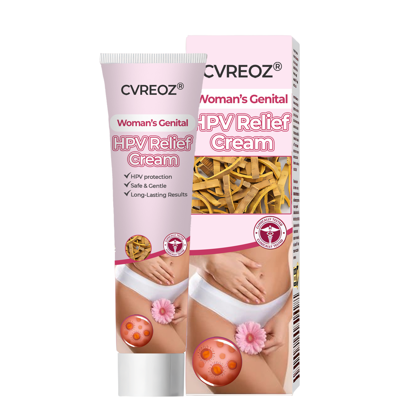 ♀️ CVREOZ® Woman's Genital HPV Relief Cream ⏰ LIMITED OFFER 60% OFF 🩷
