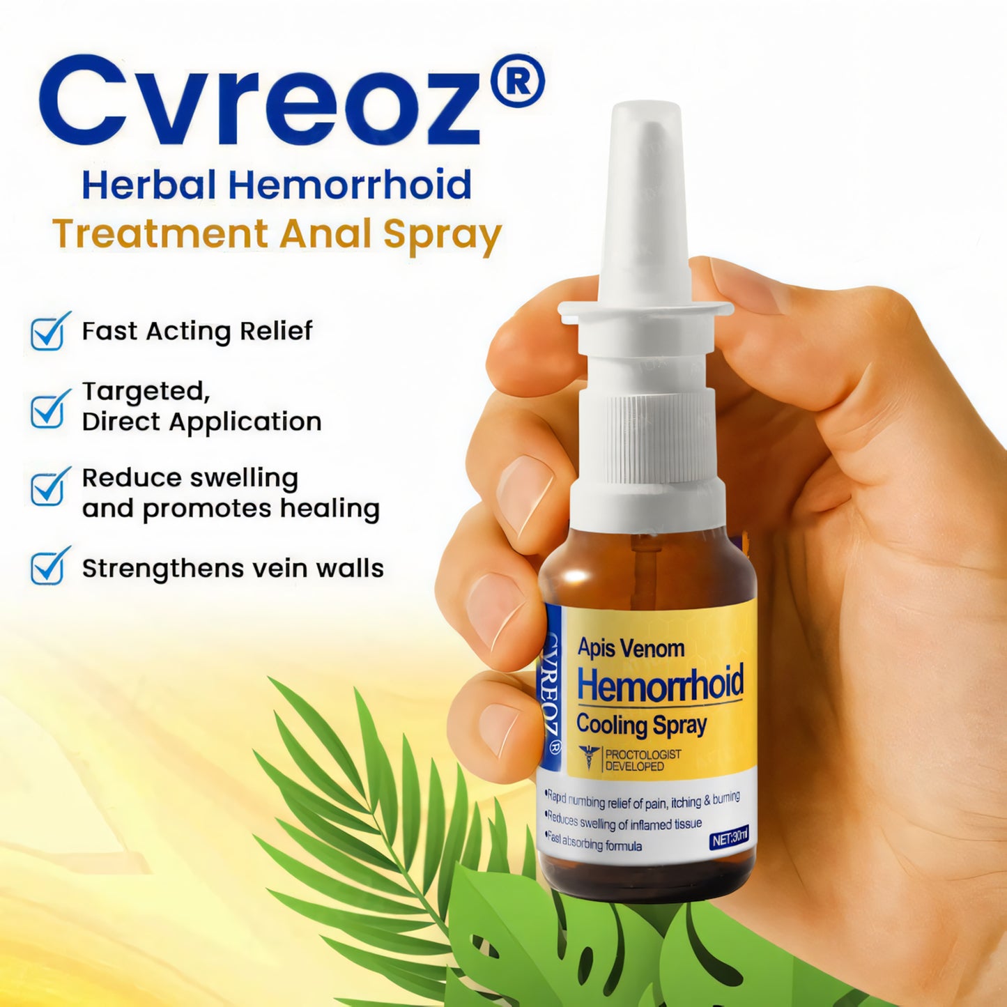 đ„ Sale up to 60% - Order NOW! đ„ CvreozÂź Apis Venom Hemorrhoid Cooling Spray