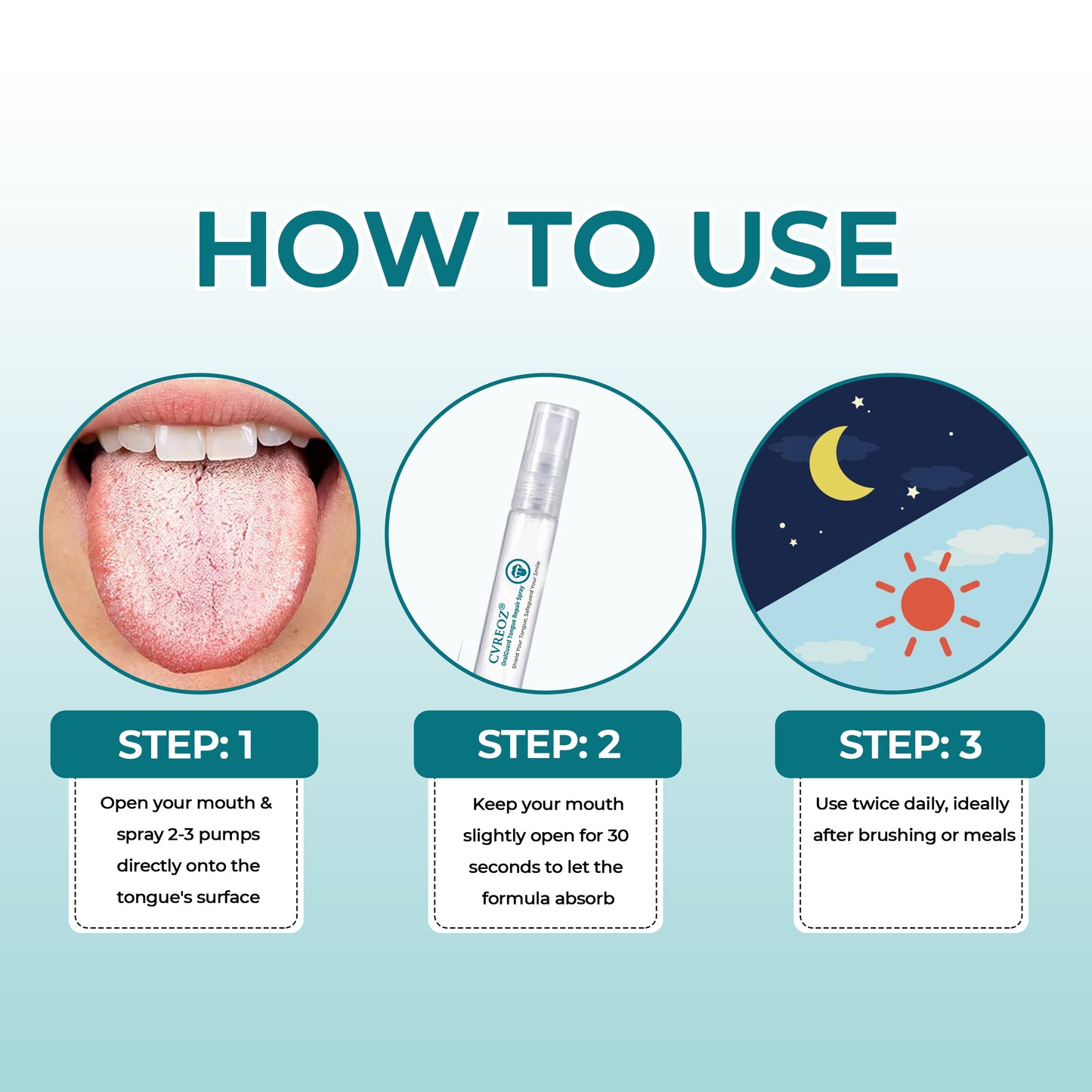 👅 CVREOZ® OralGuard Tongue Repair Spray 💚 HOT SALE UP TO 60%