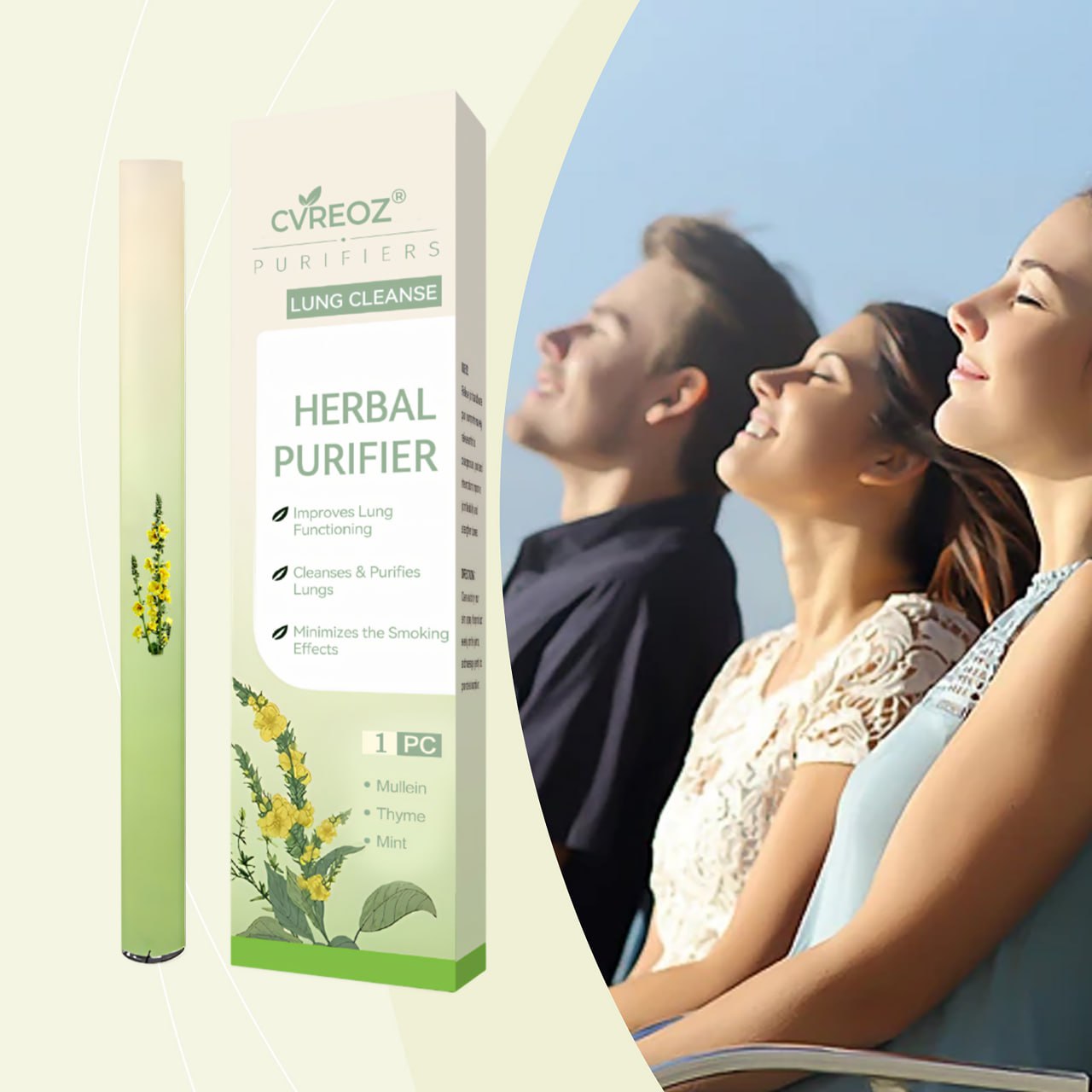 CVREOZ® Lung Cleanse Herbal Purifier Inhaler Pen