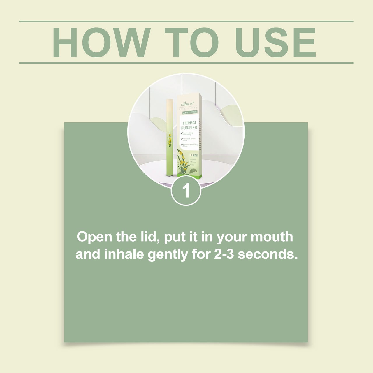CVREOZ® Lung Cleanse Herbal Purifier Inhaler Pen