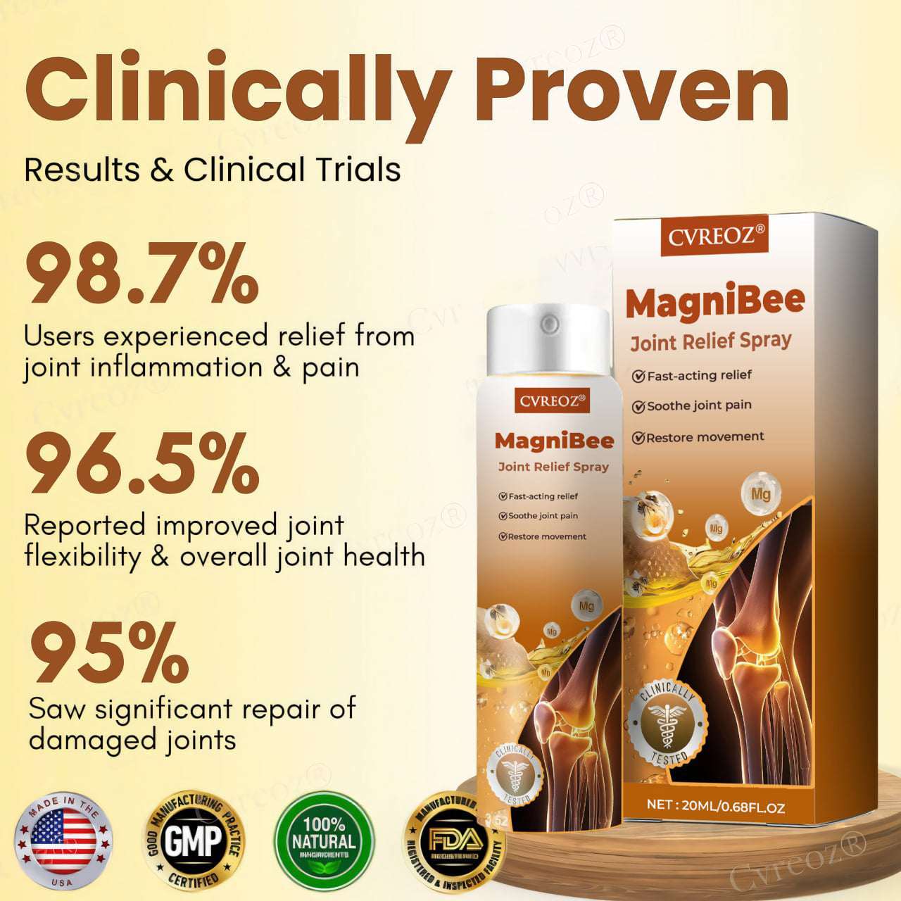 🦵🏻 CVREOZ® MagniBee Joint Relief Spray 🐝LIMITED OFFER 60% OFF