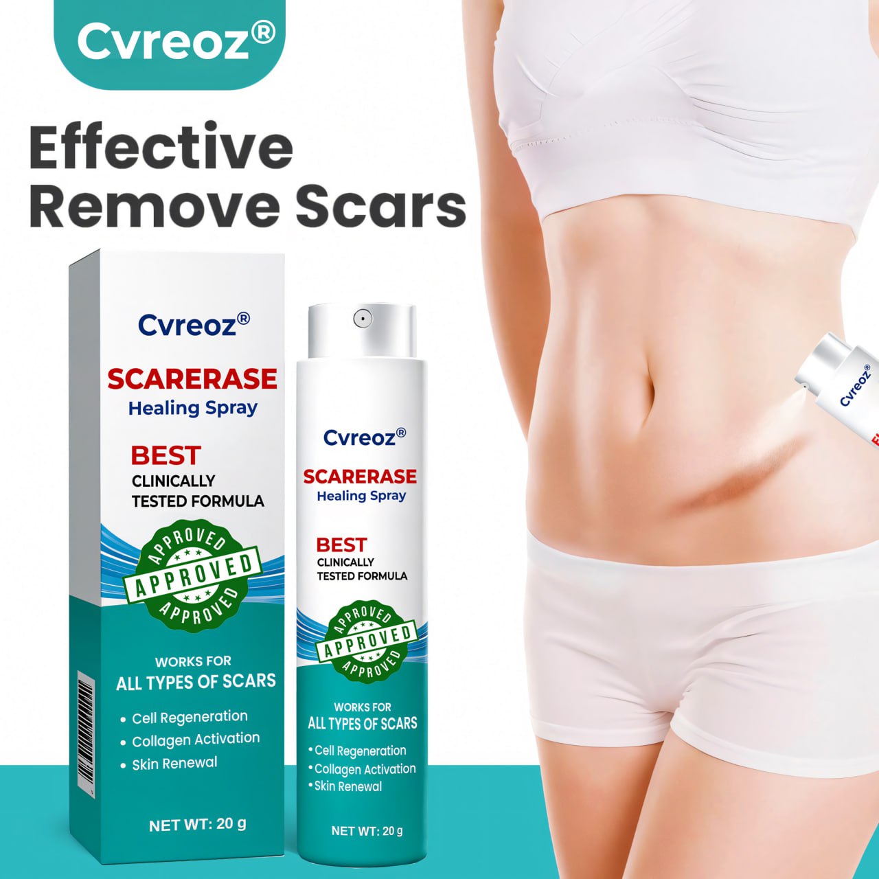 ⏰ Last Day Promotion 60% OFF 🔥 Cvreoz® EliteAloe ScarSolve Spray