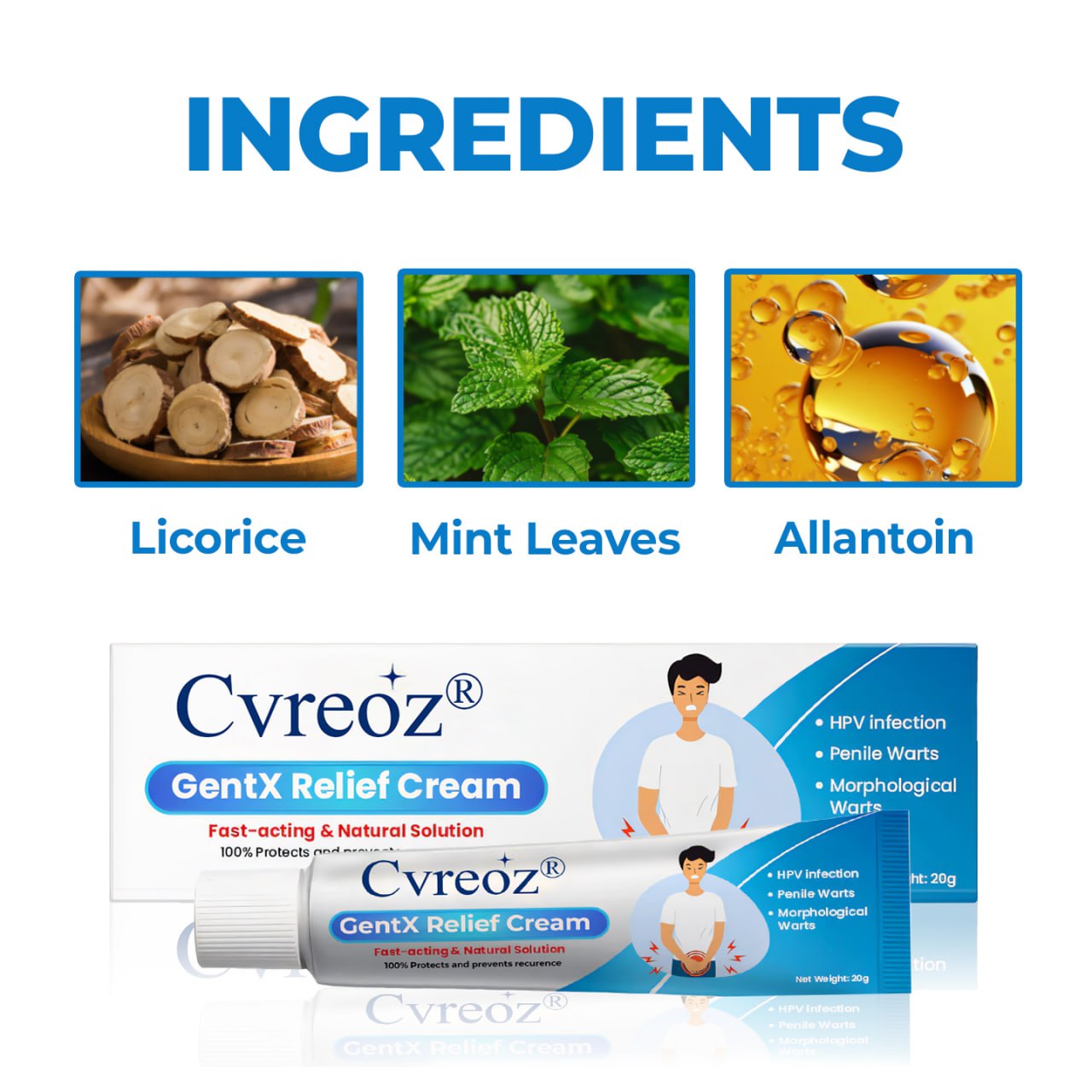 🔥Last Deal: 60% Off🔥 CVREOZ® Fast-Acting & Natural GentX Relief Cream